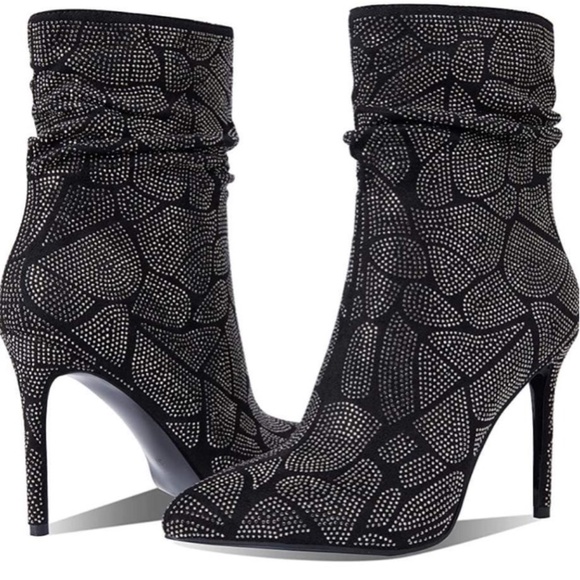 Goiphrri Rhinestone ankle stiletto boots ✨ (OFFERS WELCOME 🥳) - Picture 1 of 4